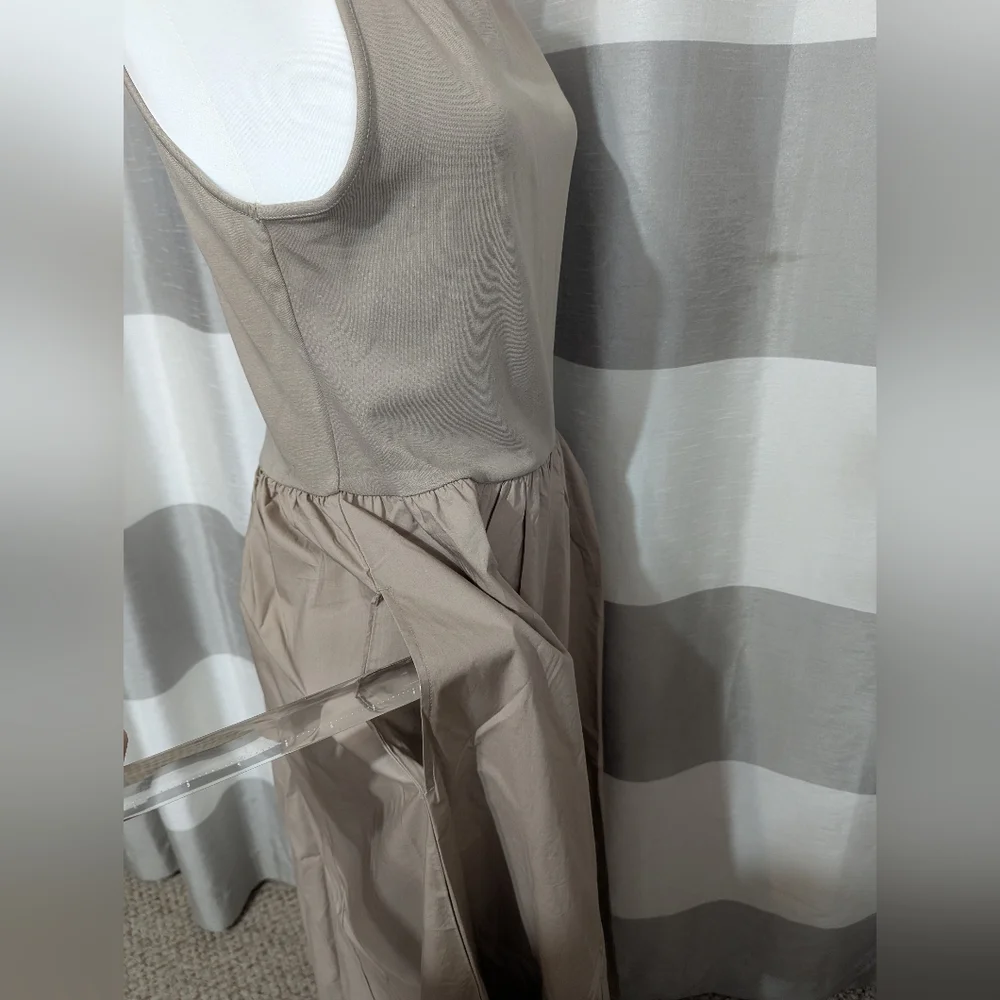 The Drop "Dia Mixed Fabric Maxi Tank Dress" Various Sizes - Picture 4 of 12